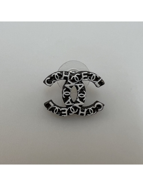 Clous CC CHANEL noir blanc