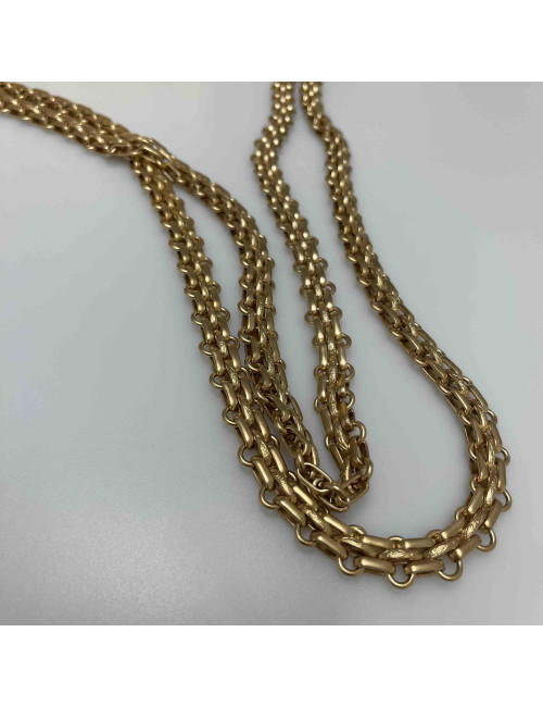 Maxi sac 2.55 cuir doré