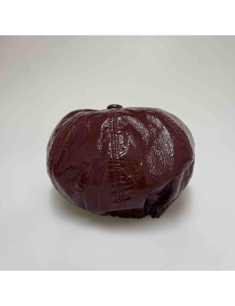 Casquette CHANEL T M verni  bordeaux
