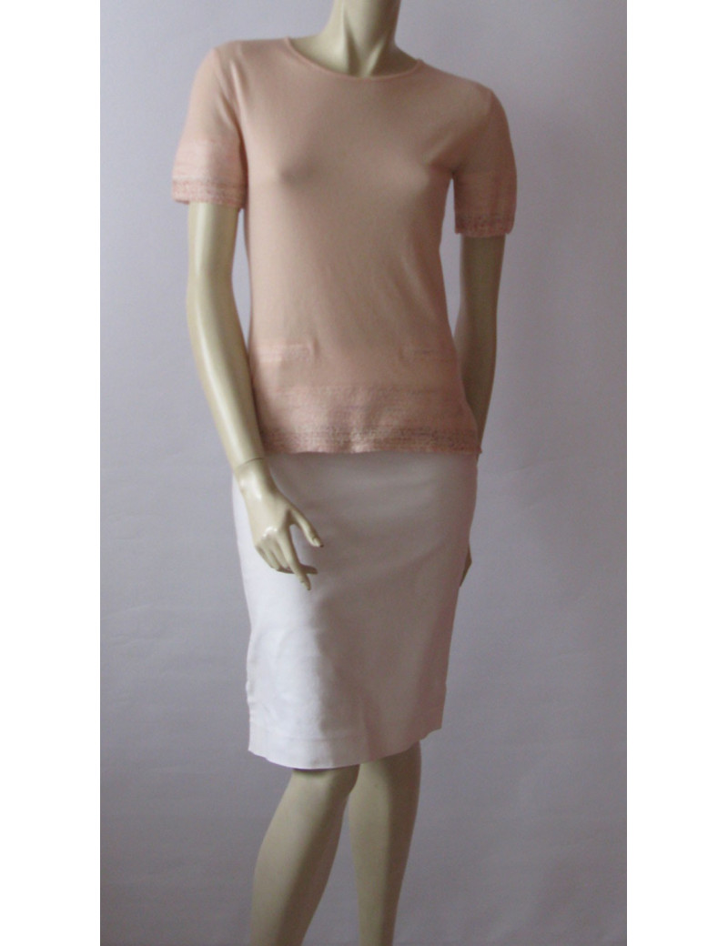 pull CHANEL cachemire rose T 38
