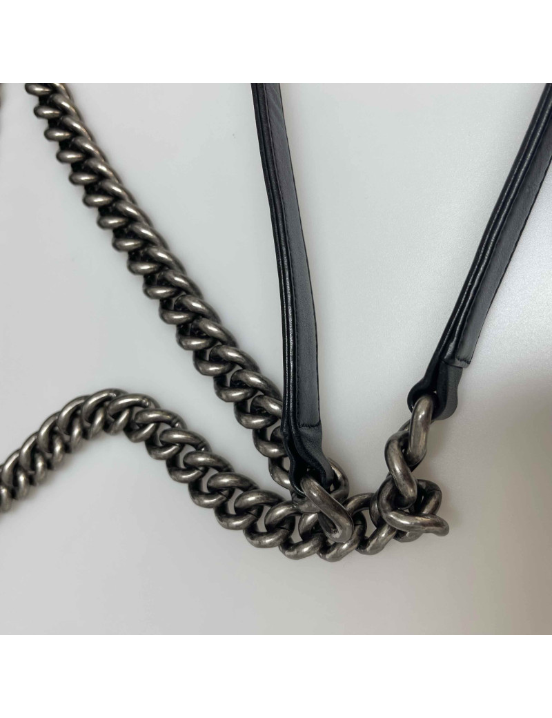 Sac Boy CHANEL cuir noir