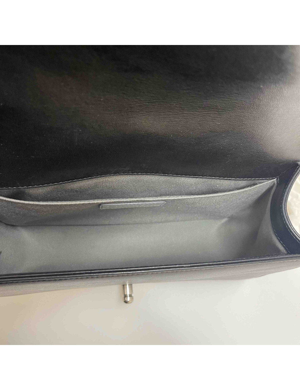 Sac Boy CHANEL cuir noir