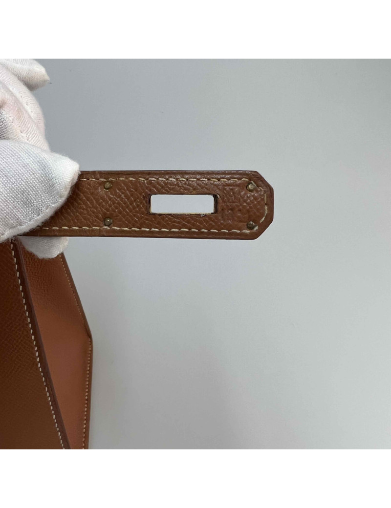 Kelly 28 HERMES in Gold Epsom Leather - Superb Occasion Certified