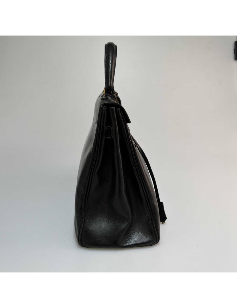 Kelly 32 HERMES Vintage box noir