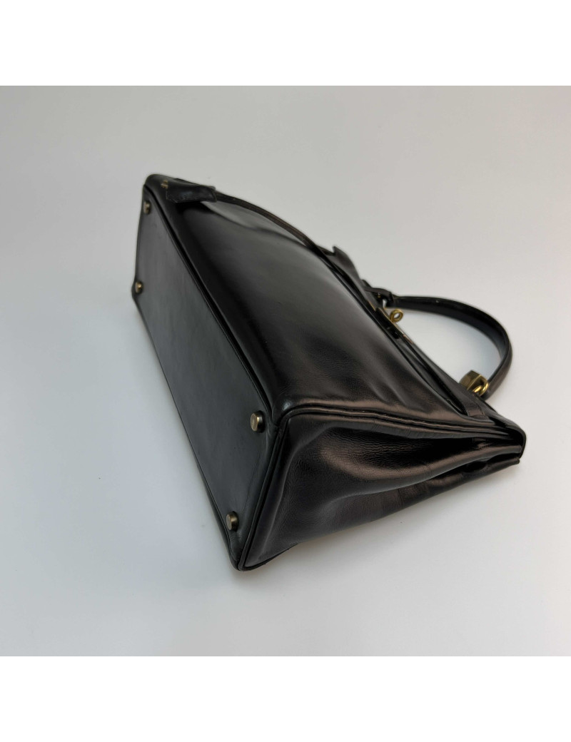 Kelly 32 HERMES Vintage box noir