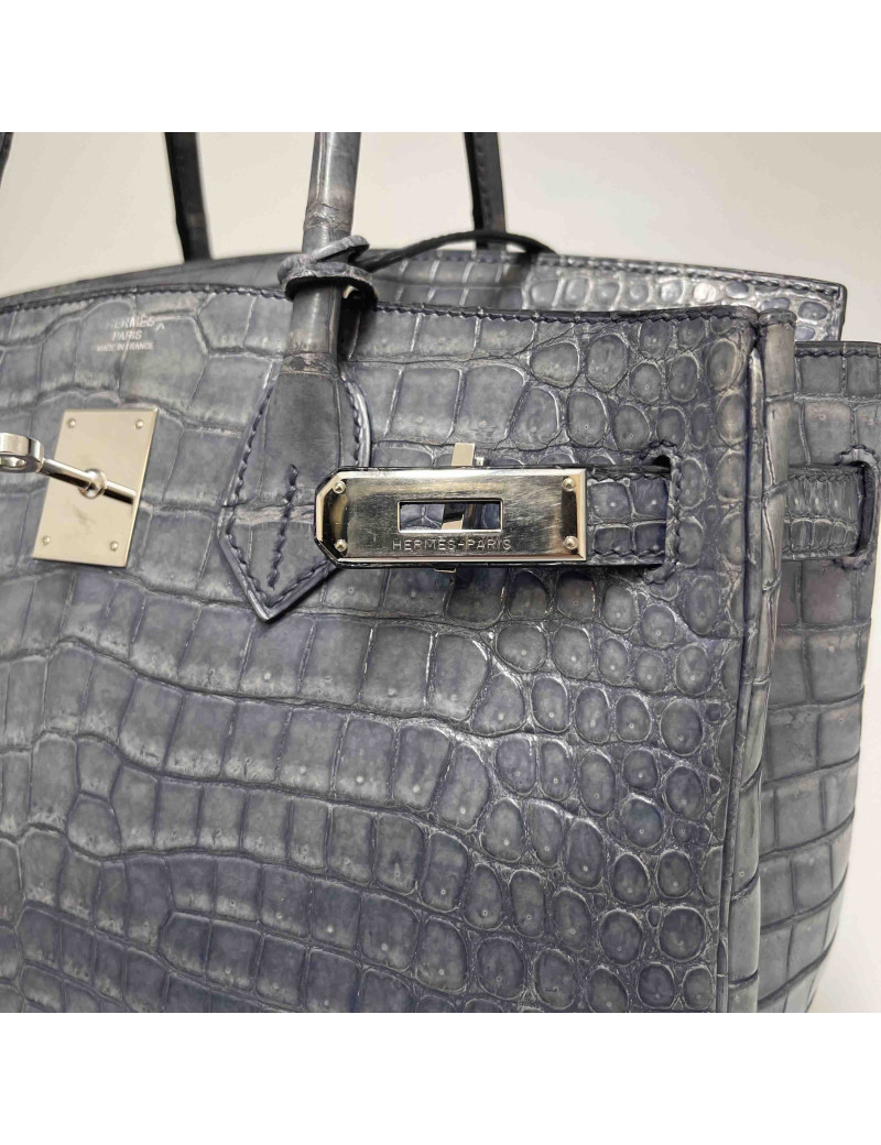 Birkin 30 HERMES crocodile porosus brighton