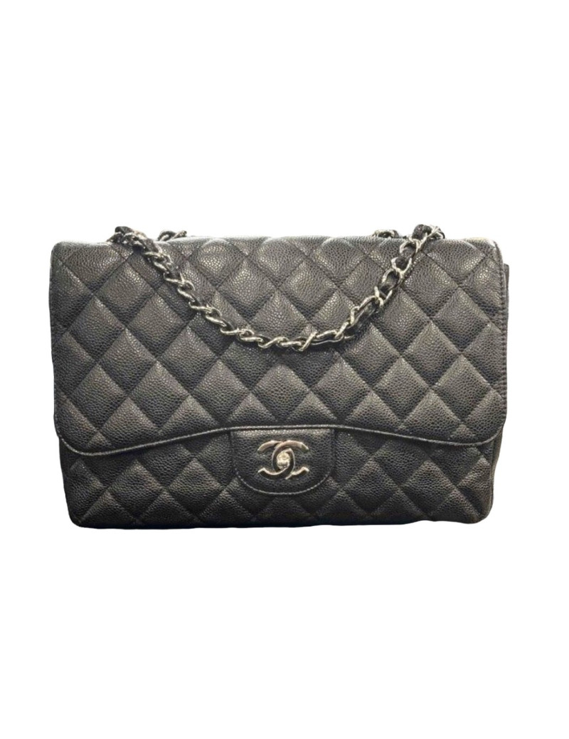 Sac jumbo CHANEL caviar noir
