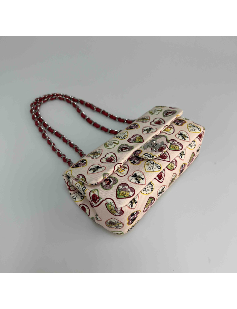 Sac CHANEL toile coeur