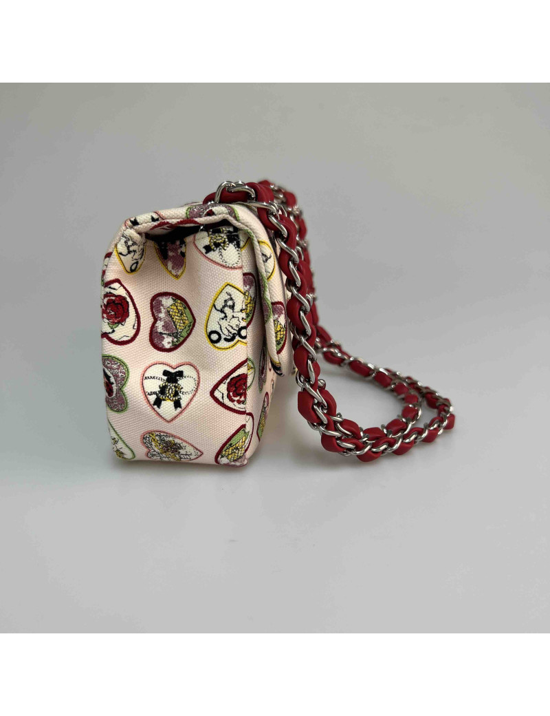 Sac CHANEL toile coeur