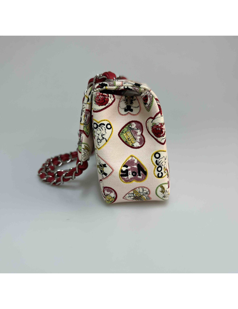 Sac CHANEL toile coeur