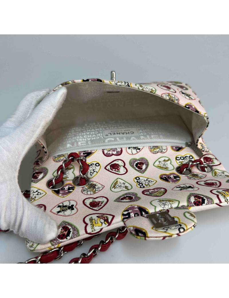 Sac CHANEL toile coeur