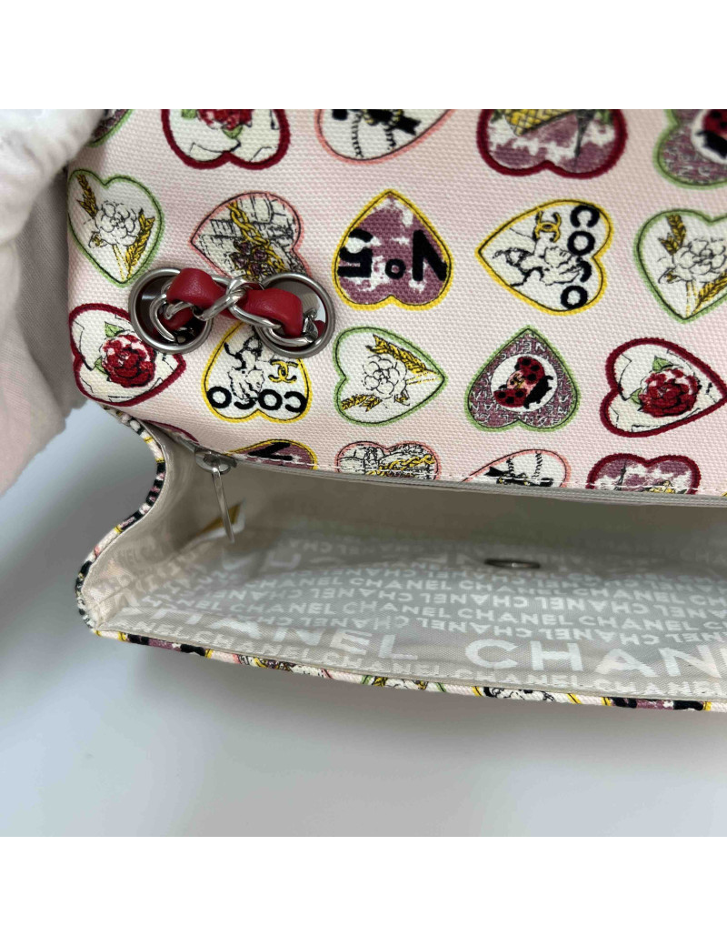 Sac CHANEL toile coeur