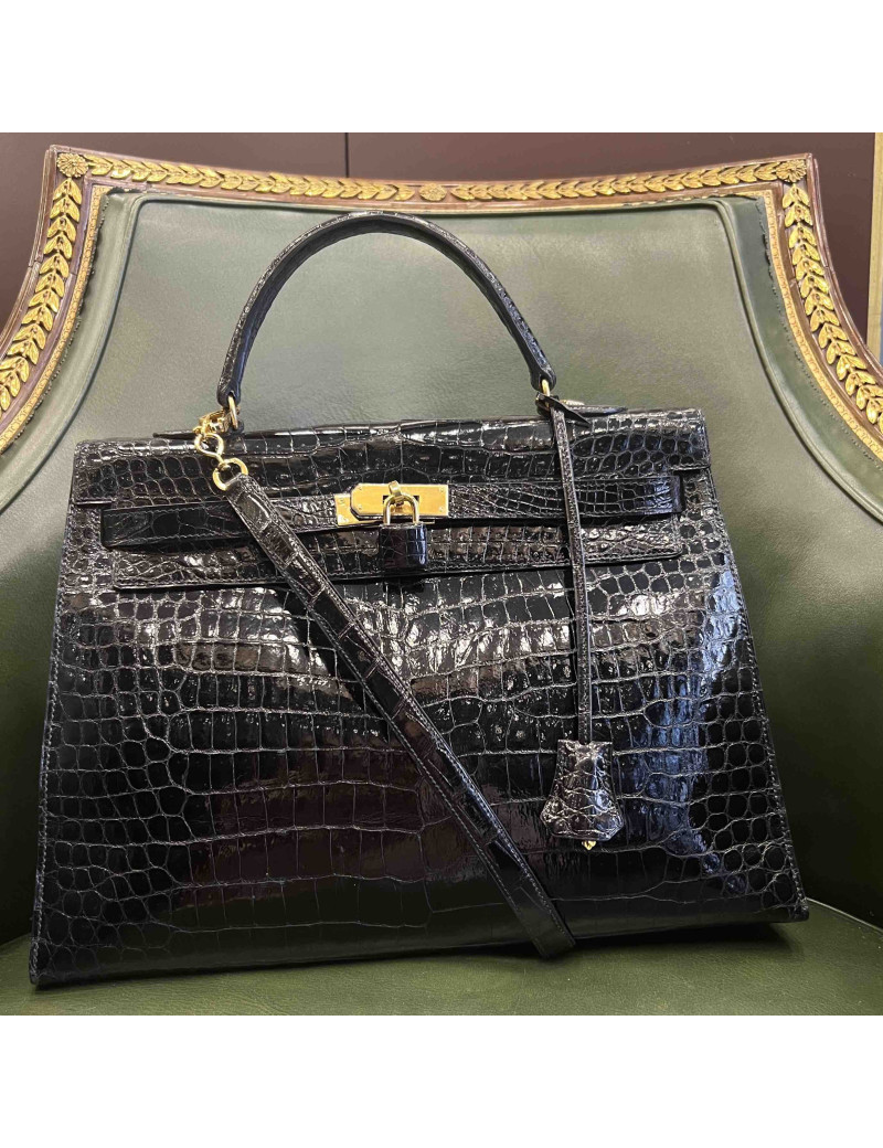 Kelly 35 HERMES crocodile Porosus