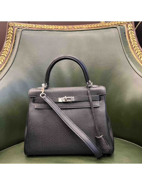 Kelly 25 HERMES togo noir