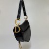 Saddle noir Dior bijouterie or