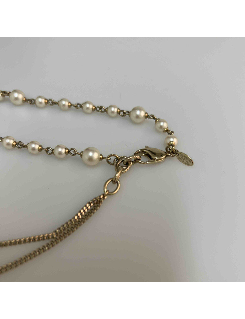 Sautoir CHANEL perles dès en strass