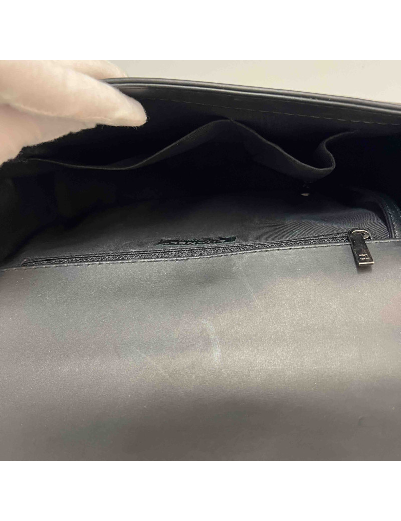 CHANEL Big Boy Bag in Black Leather - Certified Occasion