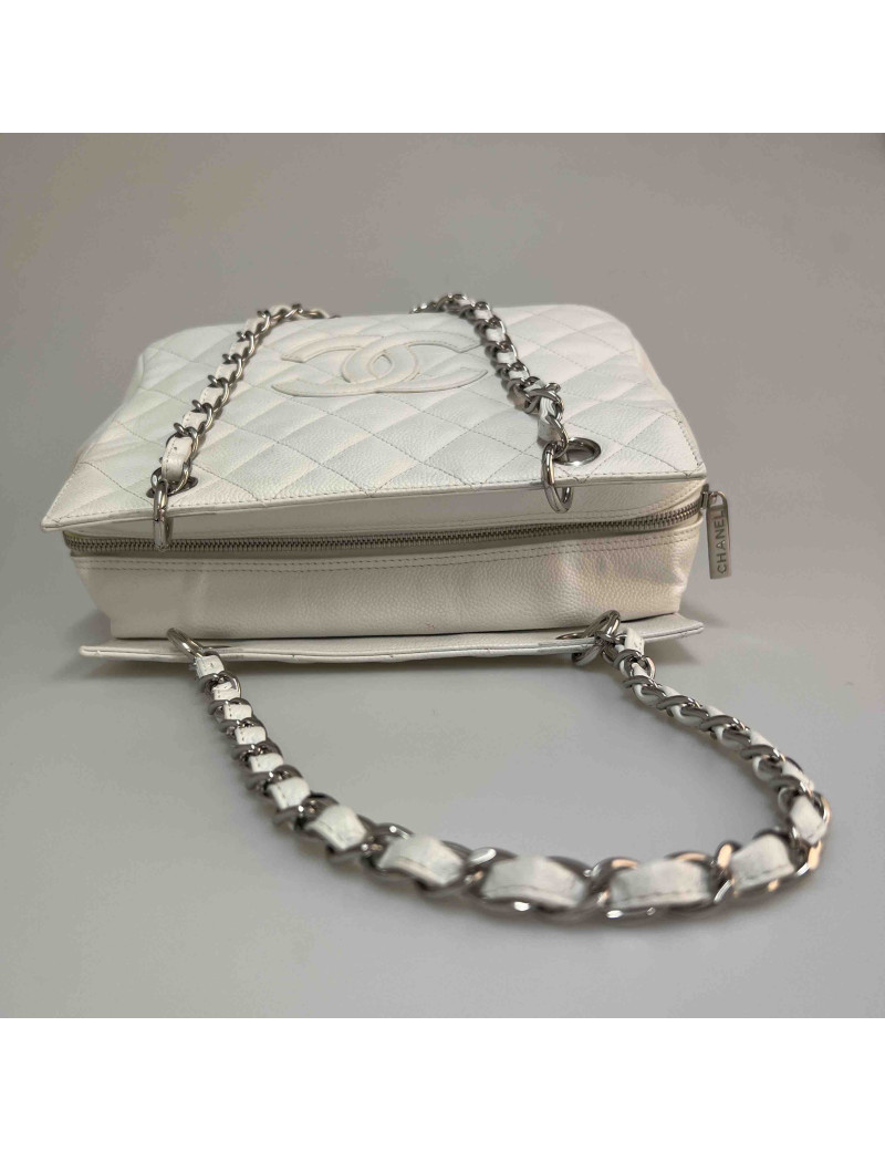 Sac CHANEL caviar blanc