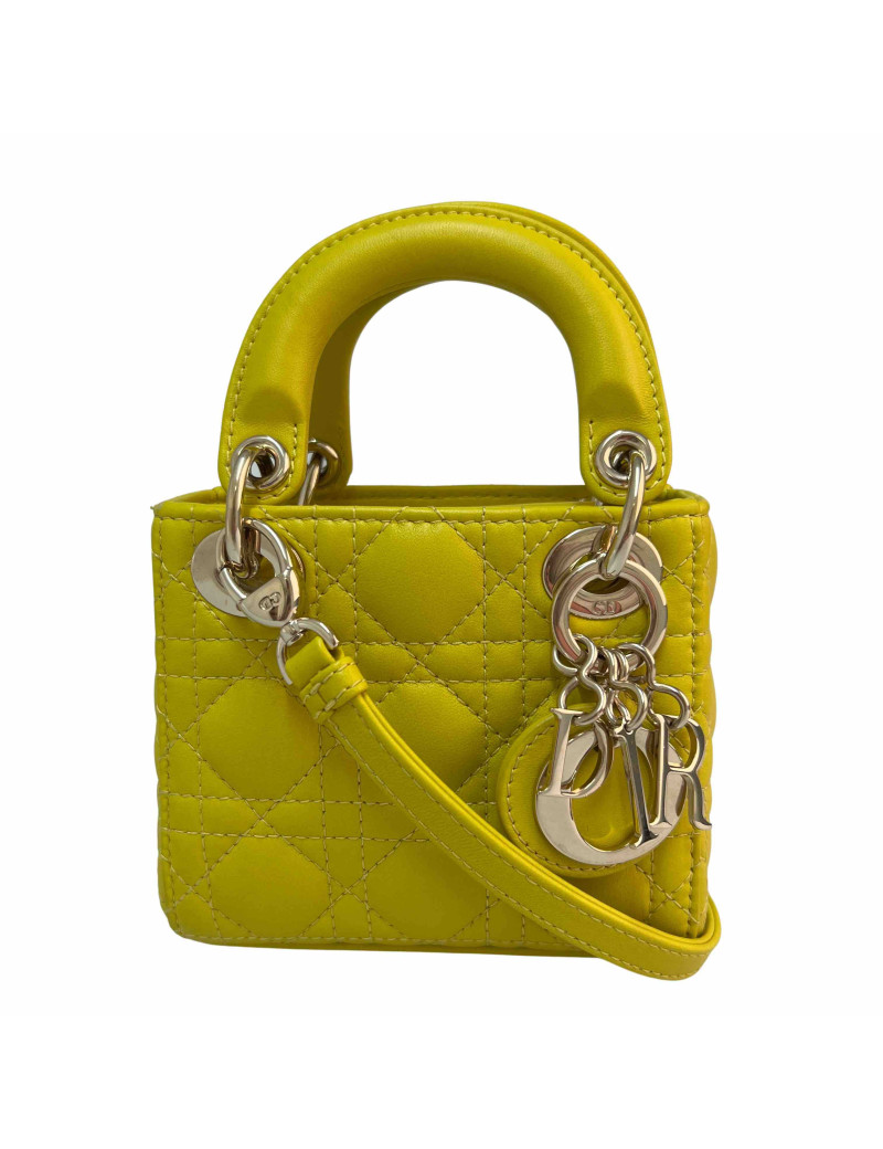 Mini Lady DIOR jaune