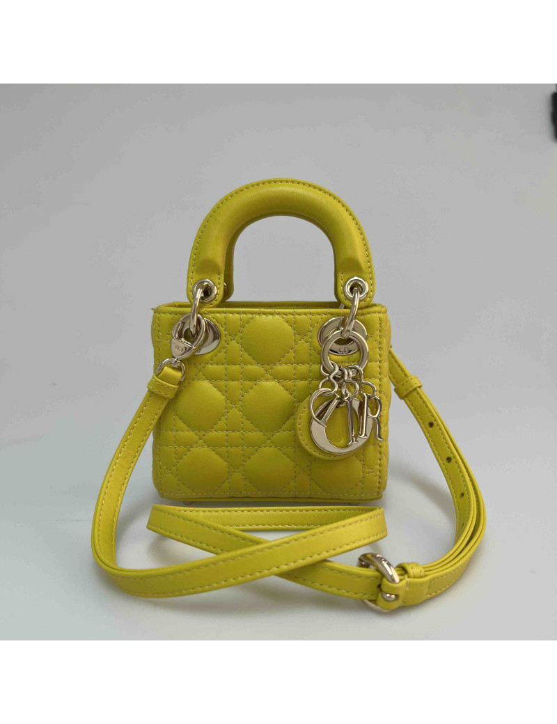 Mini Lady DIOR jaune