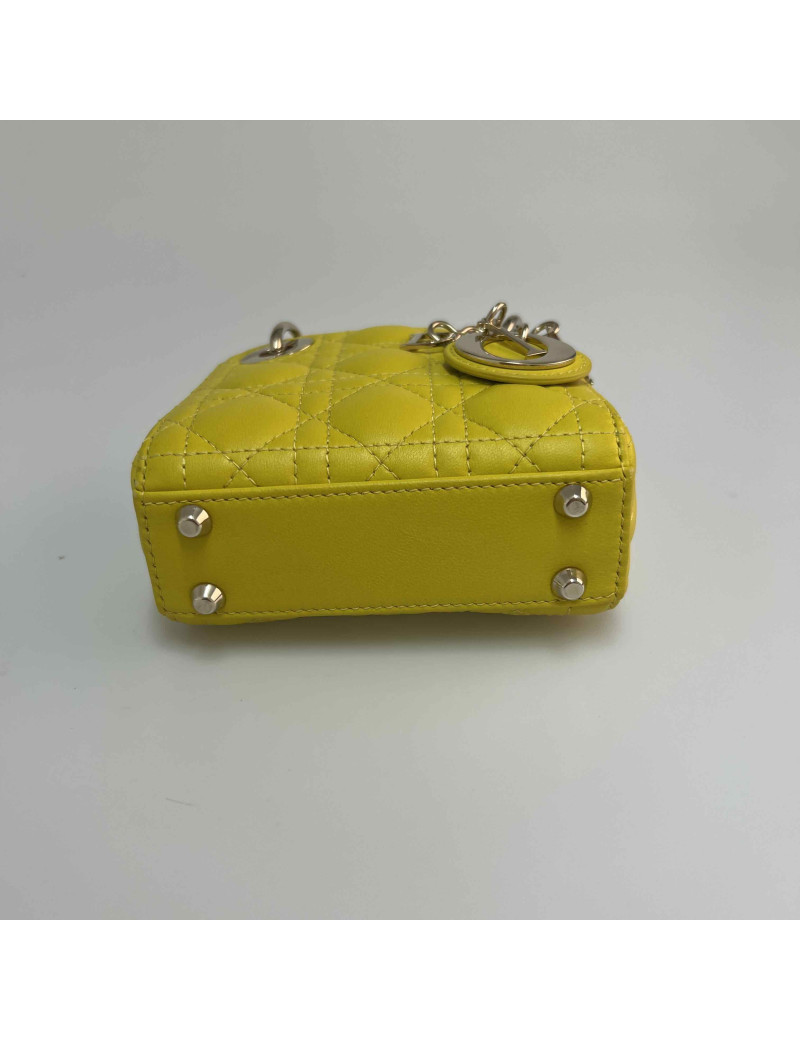 Mini Lady DIOR jaune