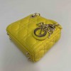 Micro sac Lady DIOR jaune