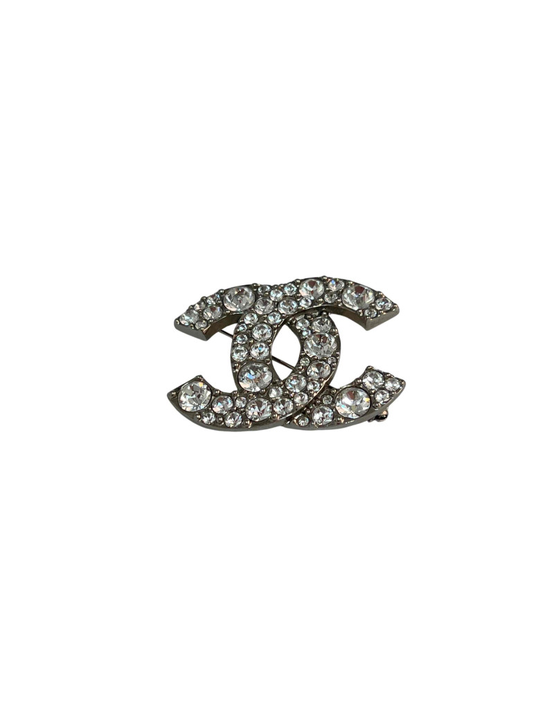 Broche CC strass CHANEL