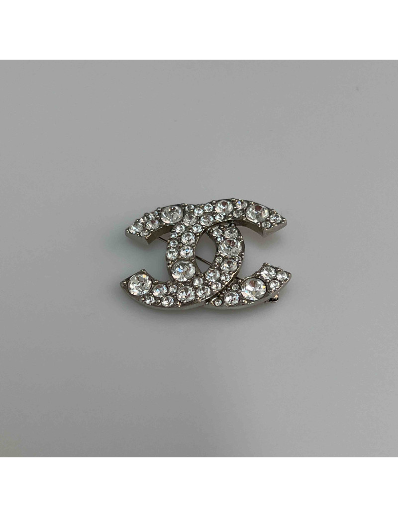 Broche CC strass CHANEL