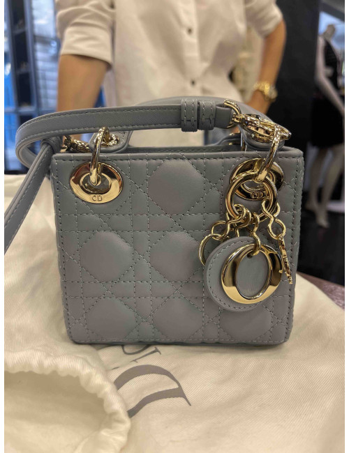 Micro Lady Dior bleu 