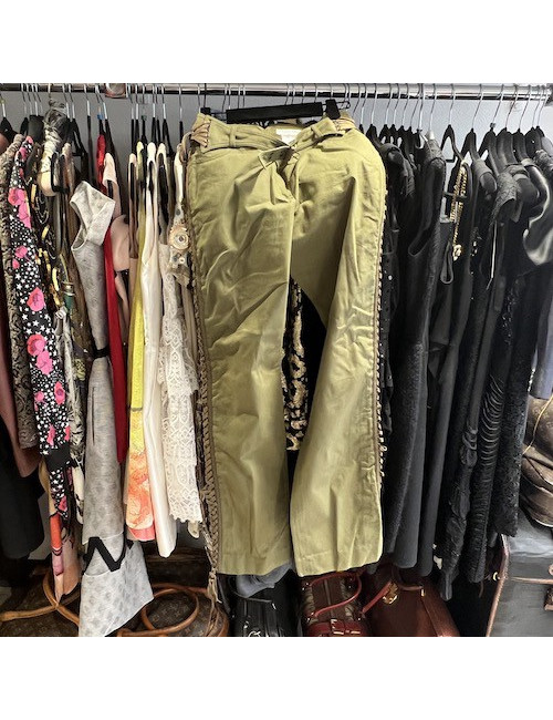 Pantalon vintage kaki T40 CHRISTIAN DIOR