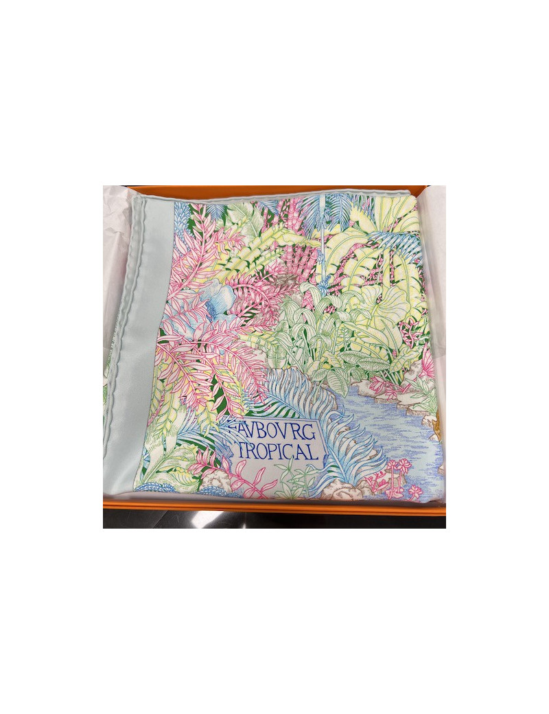 Carré HERMES Faubourg Tropical soie