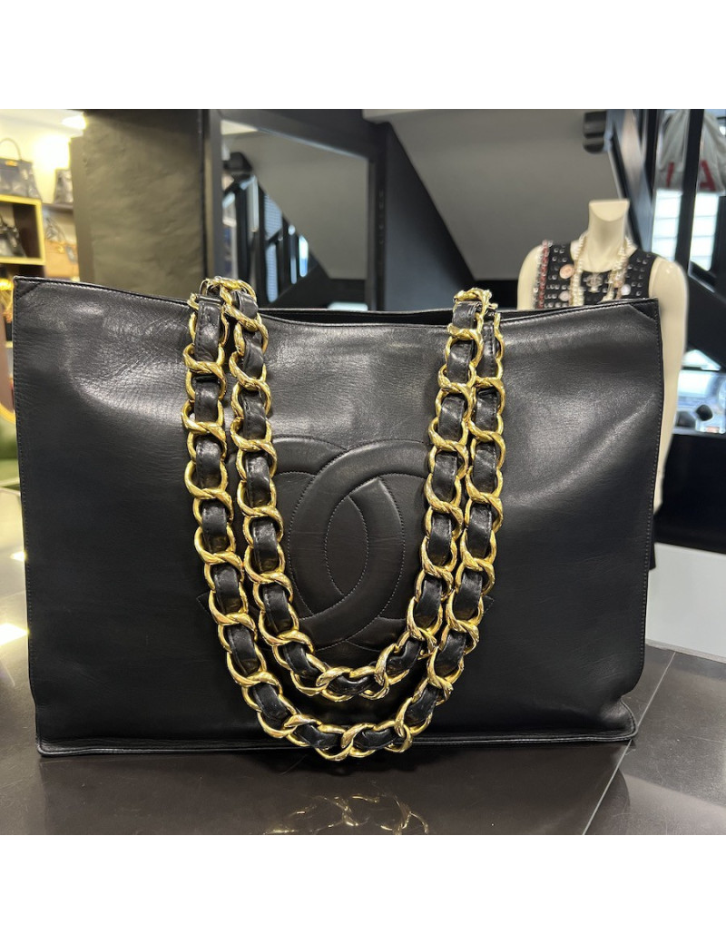 Cabas CHANEL 1990' grosse chaine