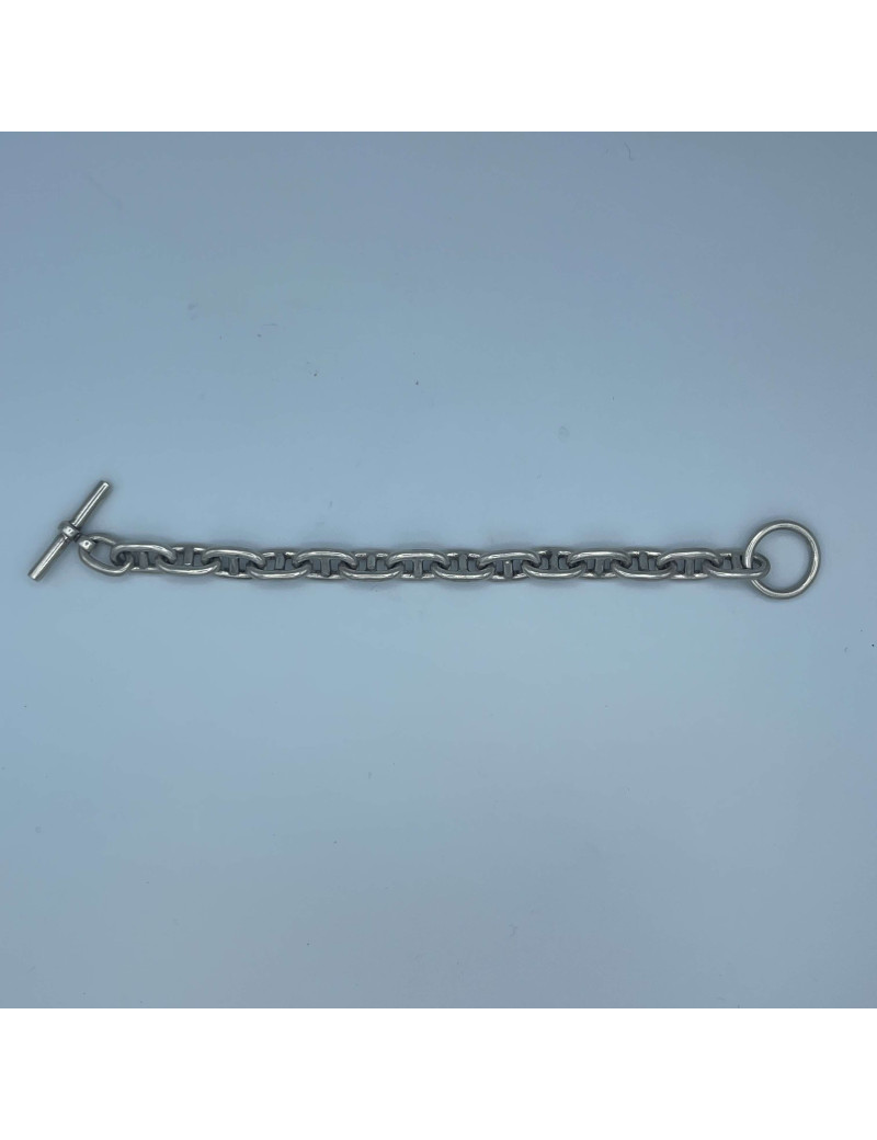 Bracelet HERMES chaîne d'ancre argent : occasion certifiée authentique