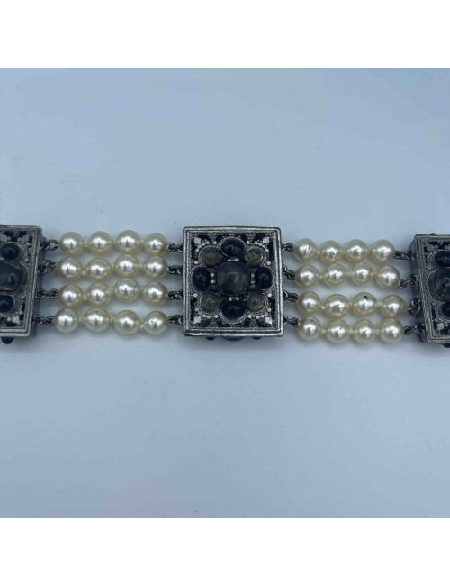 Bracelet CHANEL perles nacrées