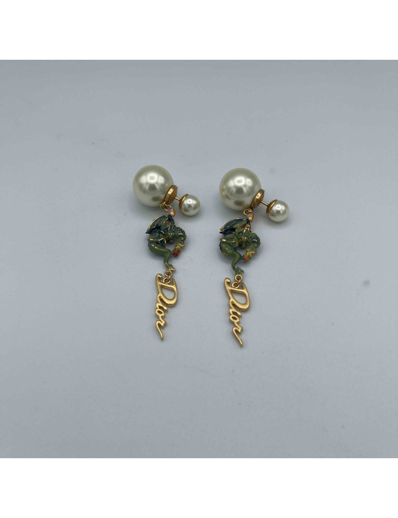 Boucles d'oreille Tribales Dior princesse et dragon