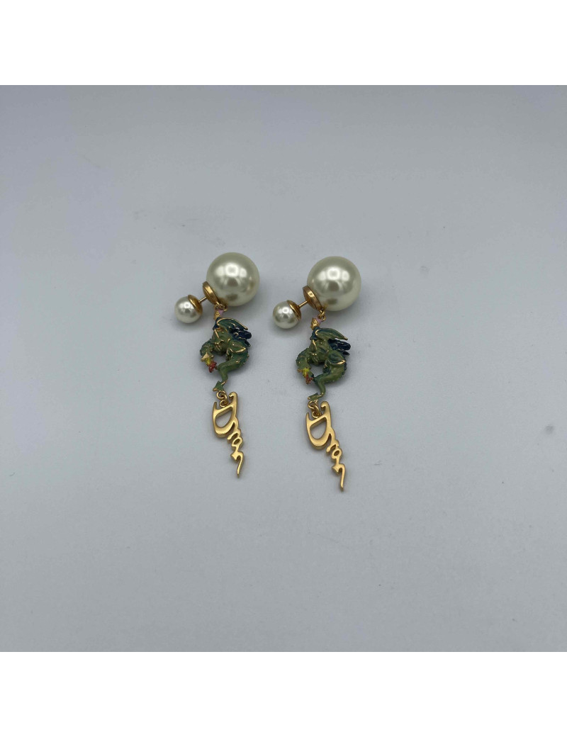 Boucles d'oreille Tribales Dior princesse et dragon