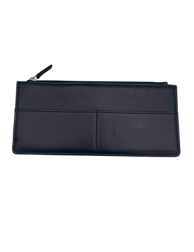 Porte-cartes CHANEL cuir bleu