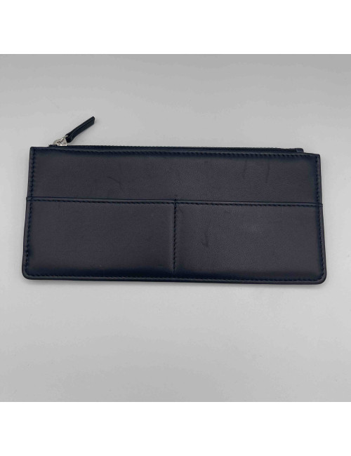 CHANEL card holder in  midnight blue leather  - Occasion Certified