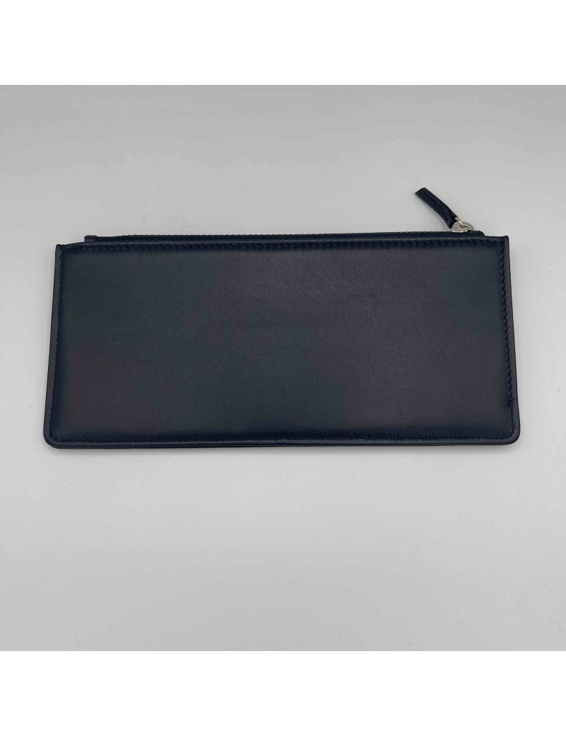 CHANEL card holder in  midnight blue leather  - Occasion Certified