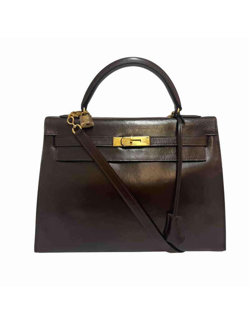 Kelly 32 HERMES marron Vintage