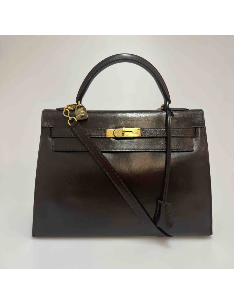  Kelly 32 HERMES marron Vintage