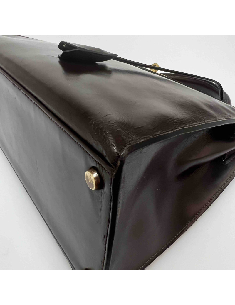 Kelly 32 HERMES marron Vintage