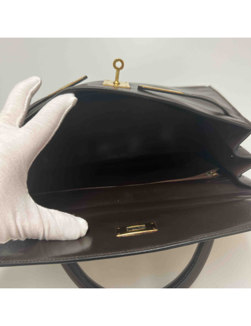  Kelly 32 HERMES marron Vintage