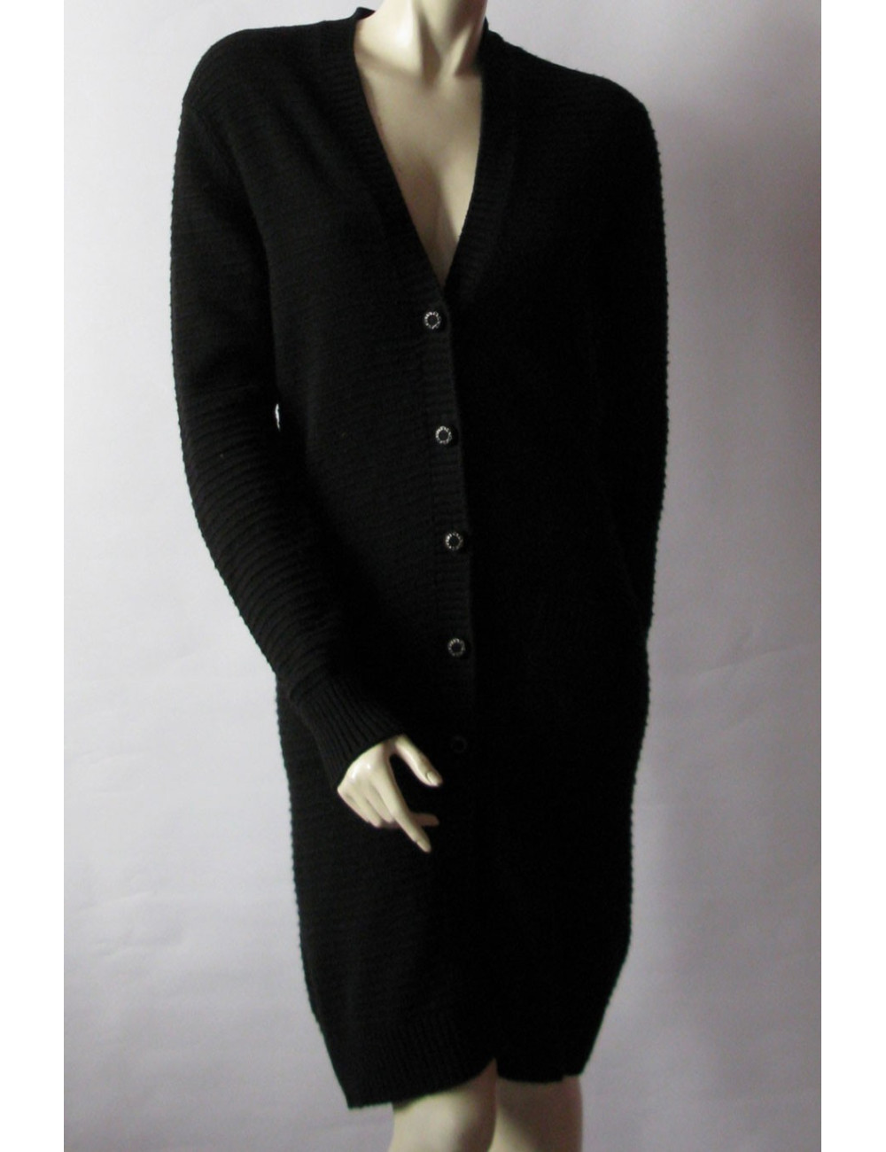 Long gilet CHANEL noir T 38