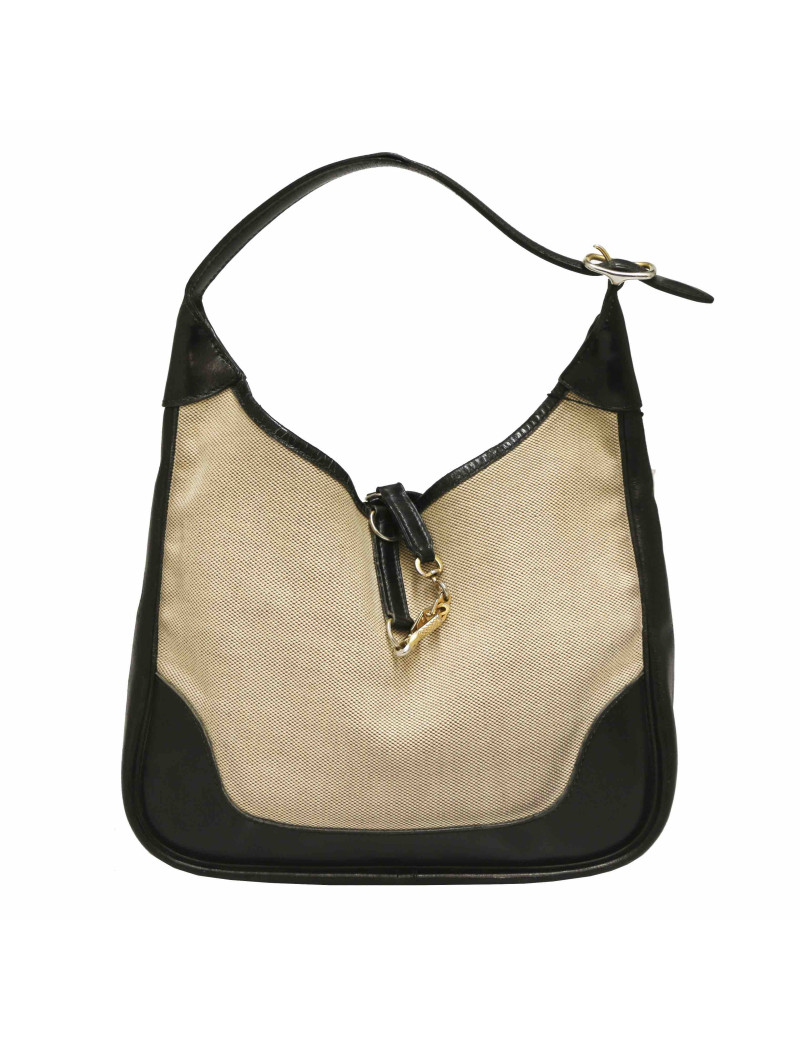 Sac Trim HERMES toile cuir Vinatge