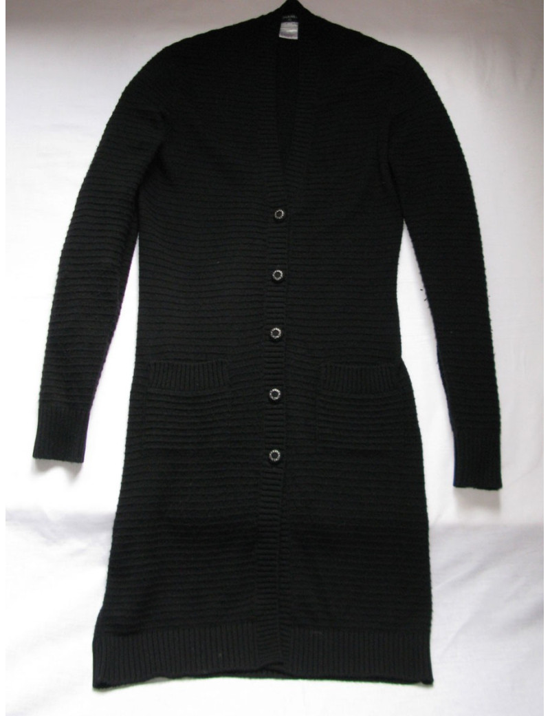long gilet CHANEL noir T 38