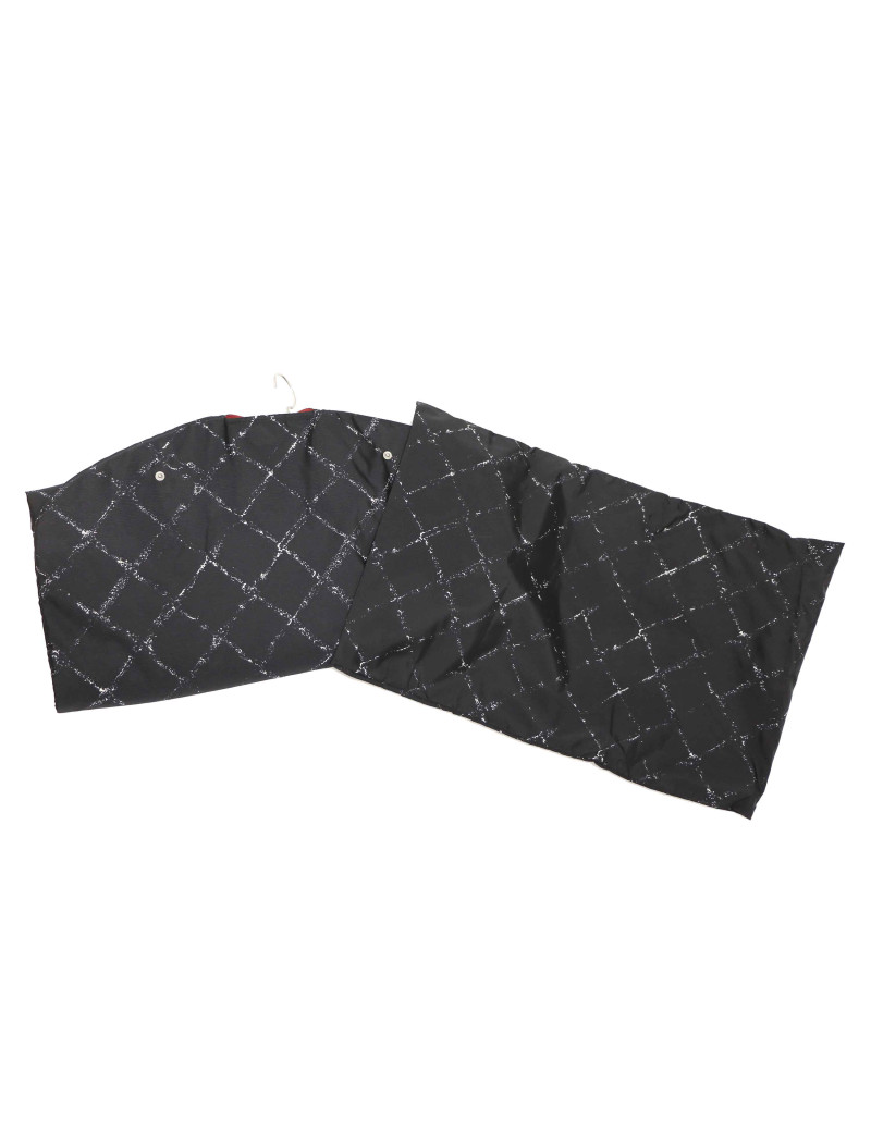 CHANEL black canvas garment-cover