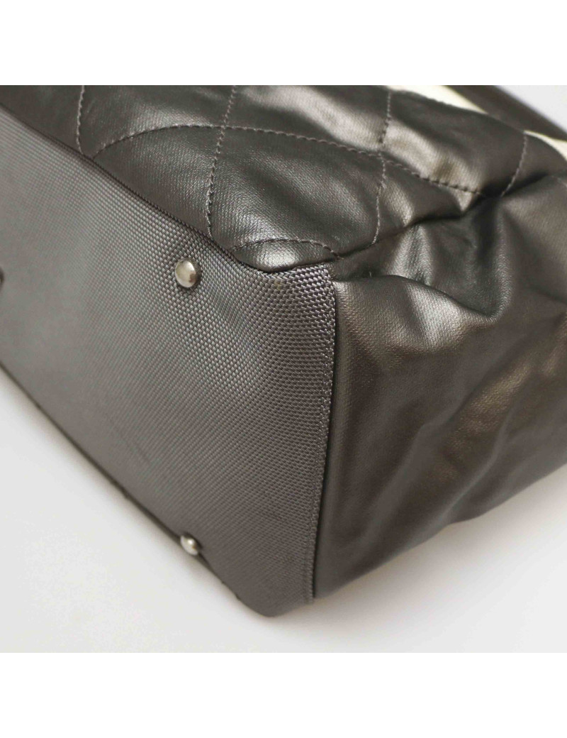 Sac de sport CHANEL toile gris