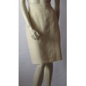 CHANEL t 44 unbleached pencil skirt