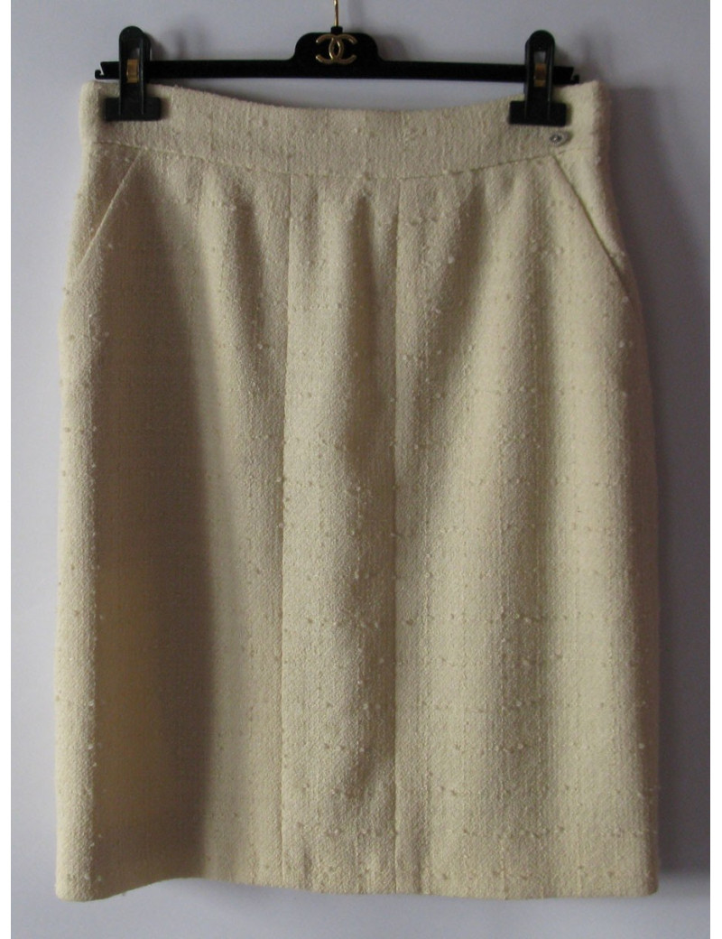 Jupe crayon  écrue CHANEL t 44